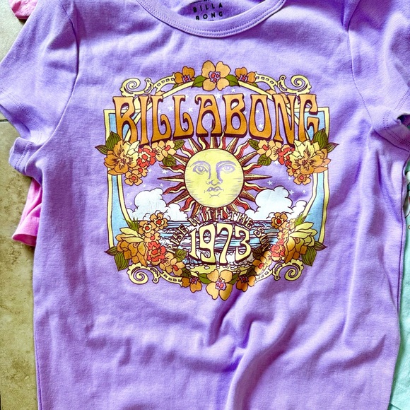 Billabong 4 Girls size L Graphic Tee Collection - Picture 4 of 12